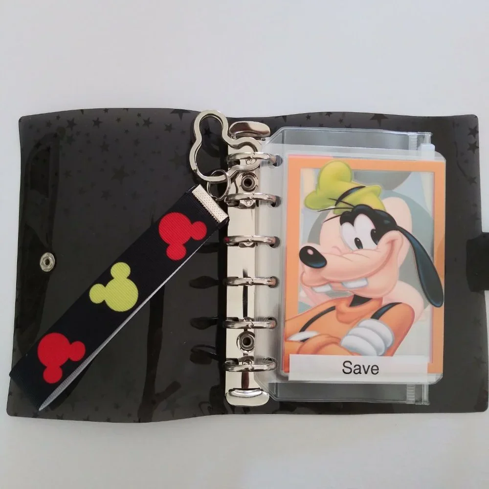 A7 Pocket Size Three Ring Binder with Disney Envelopes